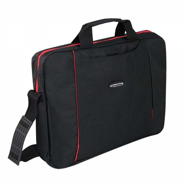 Esperanza SALERNO 39,6 cm (15.6") Toploader-Tasche Schwarz, Rot