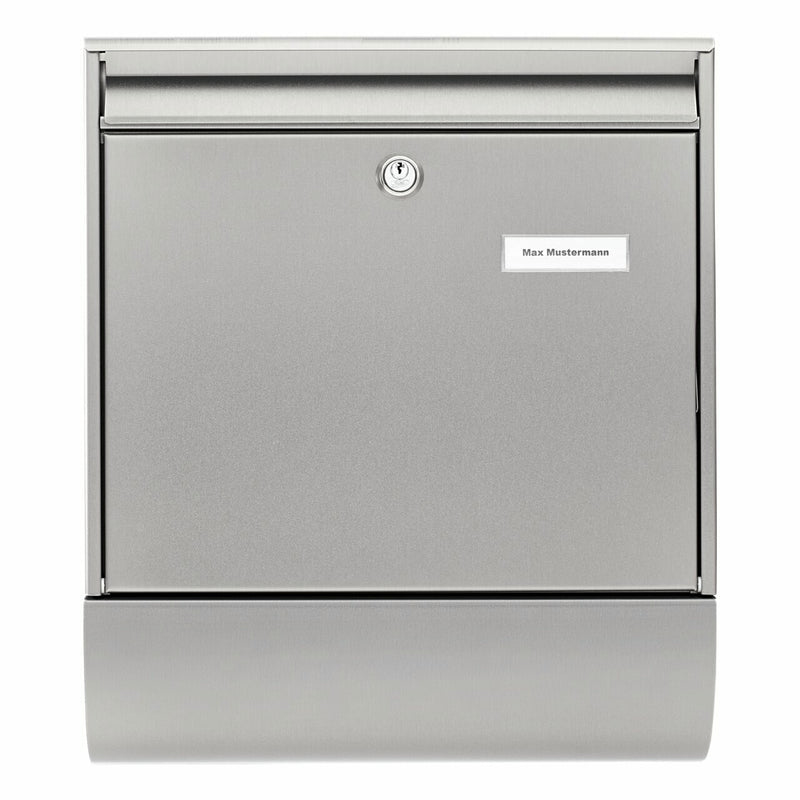 BURG-WÄCHTER BORKUM-Set 38770 NI Briefkasten Edelstahl Pfostenmontierter Briefkasten