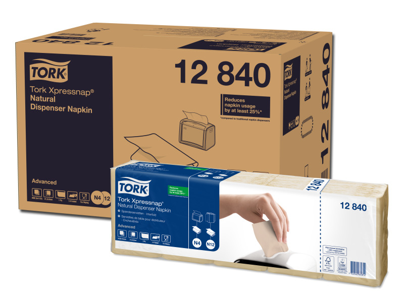 Tork 12840 Papierserviette Natürlich/Natur 1125 Stück(e)