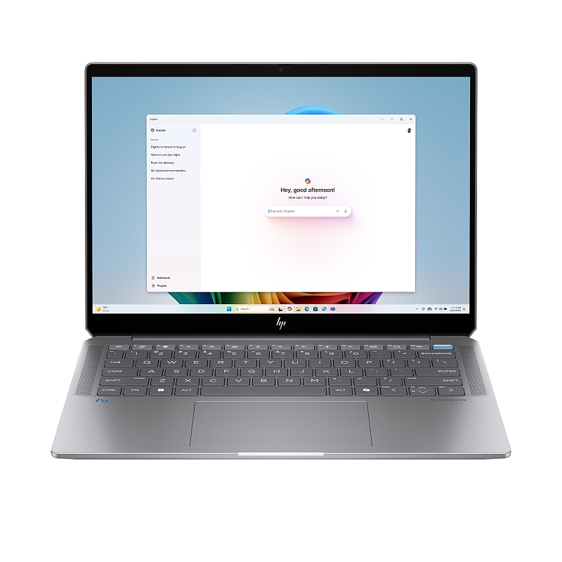 HP OmniBook Ultra 14-fd0099ng Copilot+ PC AMD Ryzen AI 9 HX 375 Laptop 35,6 cm (14") Touchscreen 2.2K 32 GB LPDDR5x-SDRAM 2 TB SSD Wi-Fi 7 (802.11be) Windows 11 Home Silber