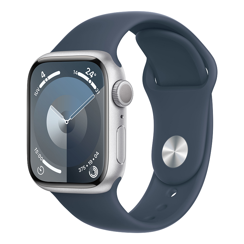 Apple Watch Series 9 41 mm Digital 352 x 430 Pixel Touchscreen Silber WLAN GPS