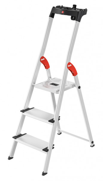 Hailo Alu-Sicherheits-Stehleiter ComfortLine L80 3Stufen